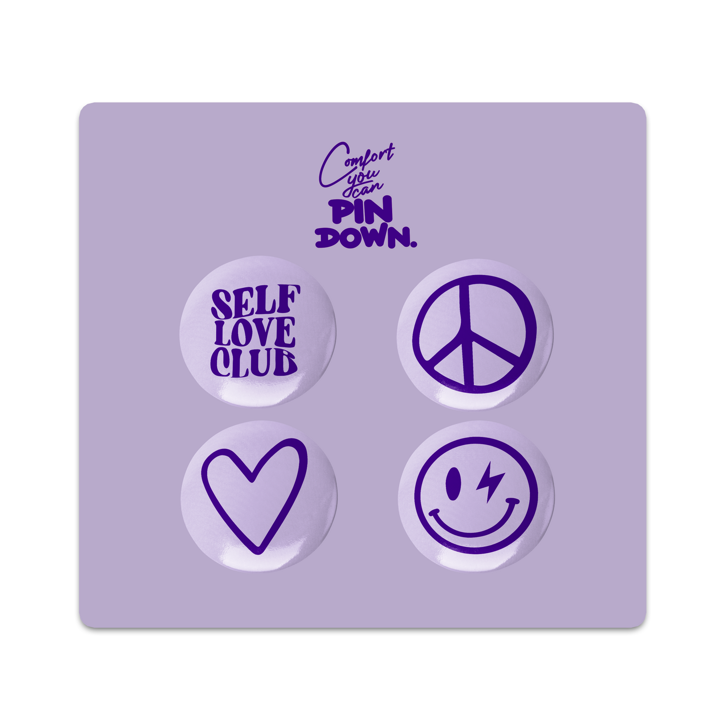 SELF LOVE CLUB BADGE PK - ELECTRIC PLUM