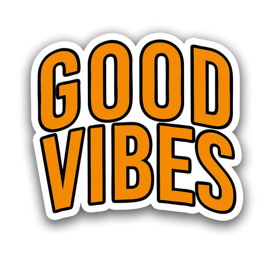GOOD VIBES STICKER - CANYON CLAY